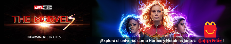 Banner Cajita Feliz - Película 'The Marvels'